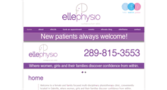 Desktop Screenshot of ellephysio.com